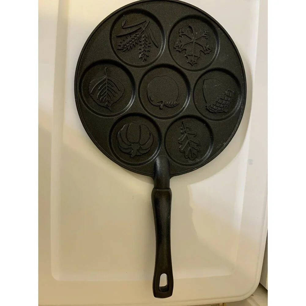 Nordic Ware Pancake Skillet Griddle Silver Dollar‎ Size Fall Options